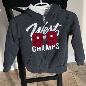 Lee kids soft heavy fleece lined Sweatshirt hood S